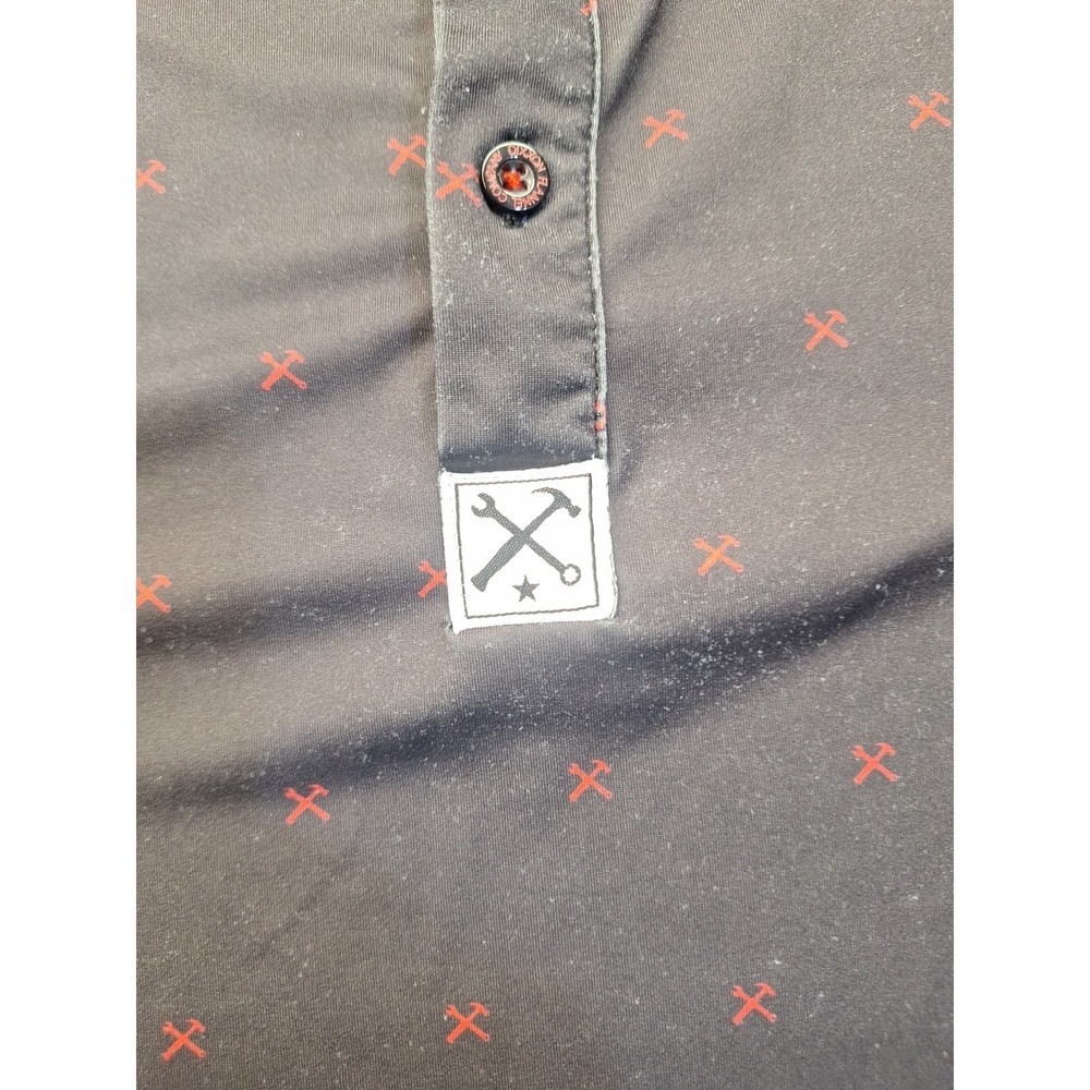 Dixxon Flannel Company Form and Function All Over Print Mens Large D-Sport Polo - Picture 4 of 12